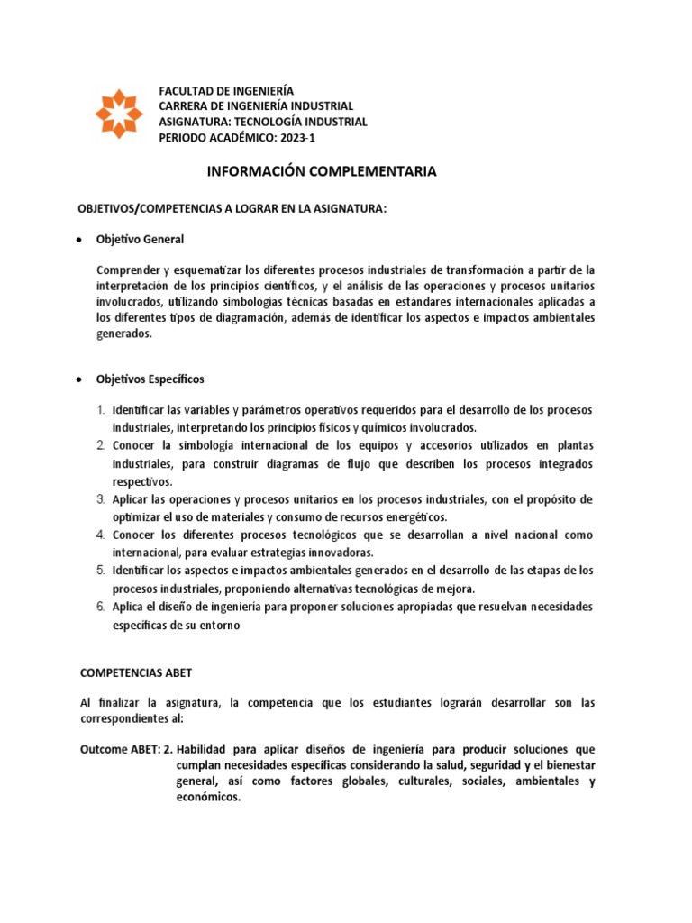 2023-1-INFORMACI%c3%93N_COMPLEMENTARIA_TECNO_-2 (6) | PDF | Ingeniería ...