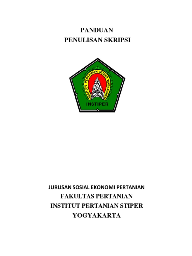 Panduan Penulisan Skripsi INSTIPER | PDF | Seni