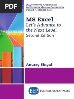 Anurag Singal - MS Excel, Let's Advance To The Next Level-Business Expert Press (2018)