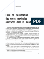 Essai de classification des crues max