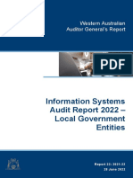 Report 22 - Information Systems Audit Report 2022 Local Government Entities