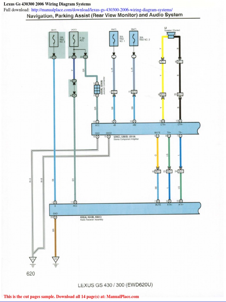 Lexus Gs 430300 2006 Wiring Diagram Systems | PDF