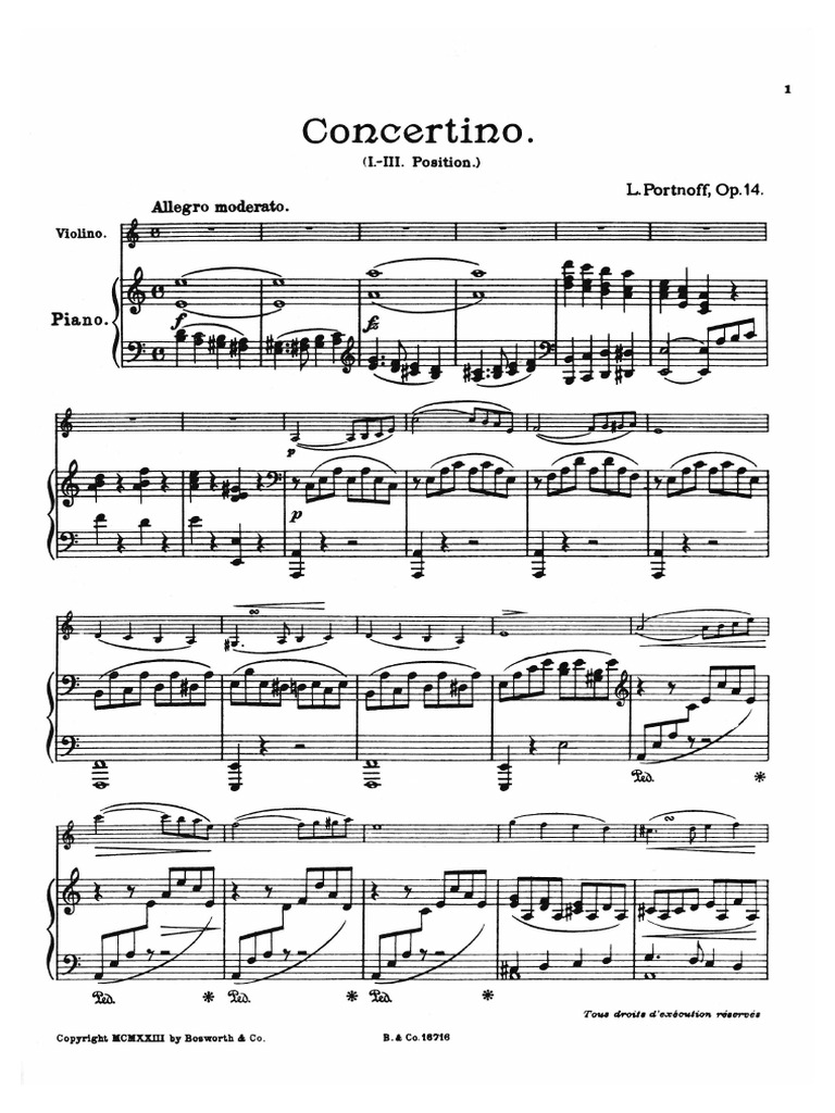 Leo Portnoff Op.14 Piano PDF
