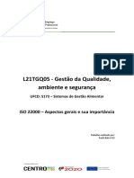 ISO 22000 - Aspectos e Importância - Paulo Belo Nº14