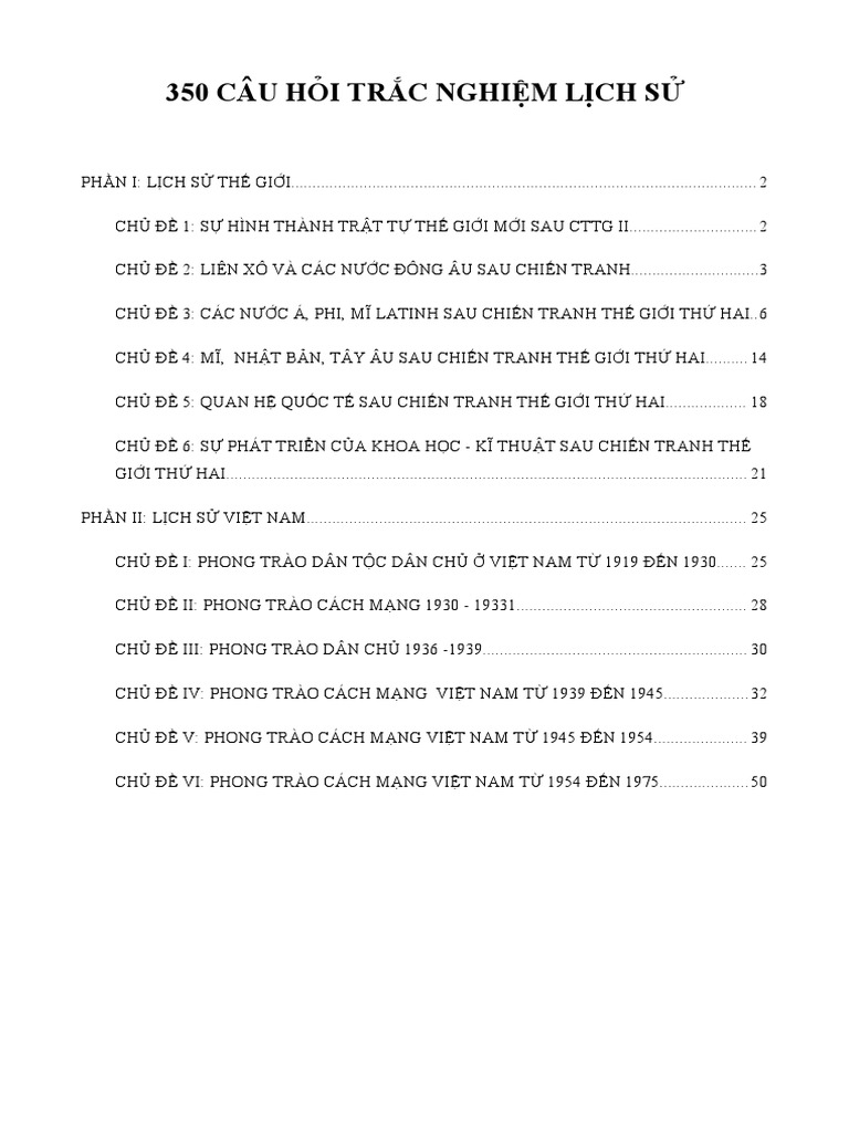 350 cau hoi trac nghiem lich su 12 pdf