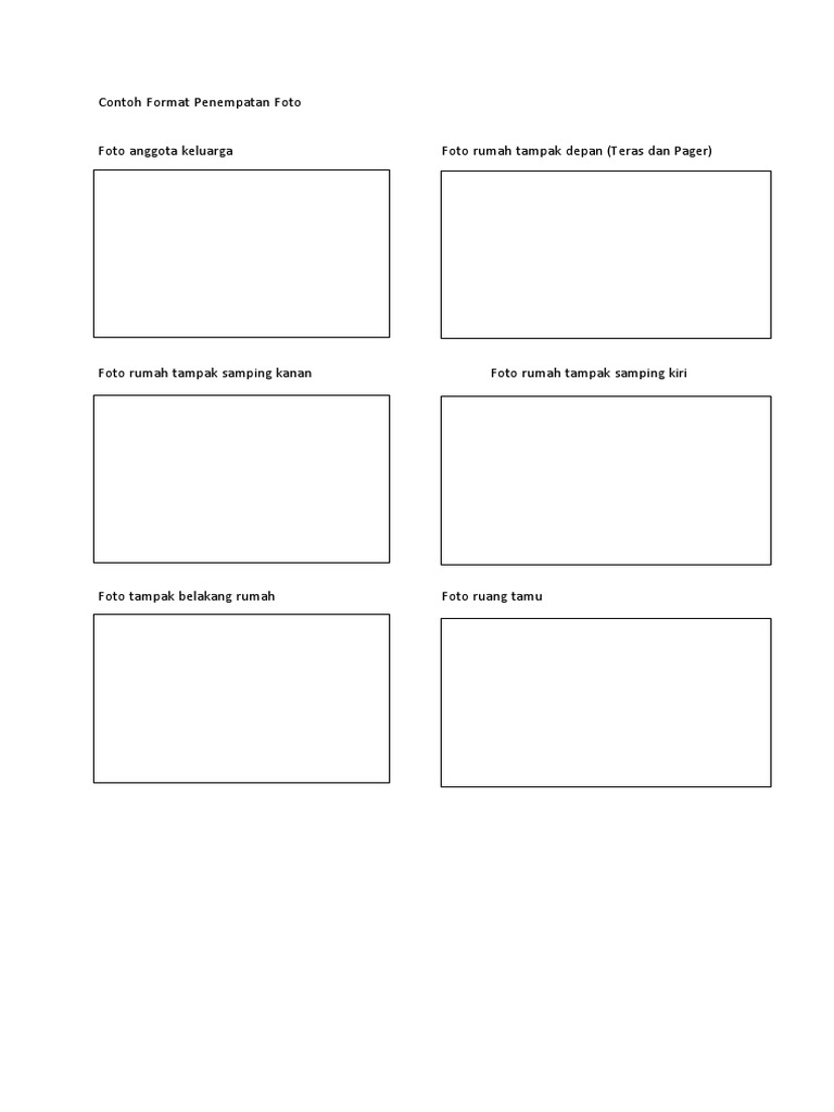 Contoh Format Foto Rumah | PDF