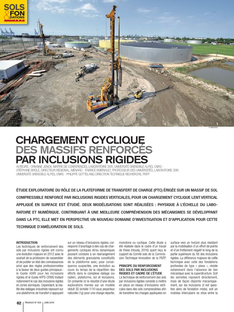 Chargement cyclique et inclusions rigides | PDF