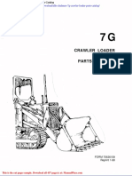 Allis Chalmers 7g Crawler Loader Parts Catalog