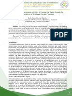 Improving The Investment Activities of Commercial Banks Through The Experiences of Developed Foreign Countries