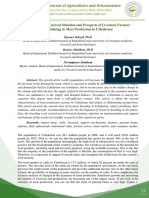 Analysis of The Current Situation and Prospects of Livestock Farmers Specializing in Meat Production in Uzbekistan