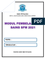 Modul Pembelajaran Sains SPM Tingkatan 5 2021