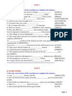Bài tập Anh 8 theo chuyên đề WORD FORMS E8 (UNIT7-12)