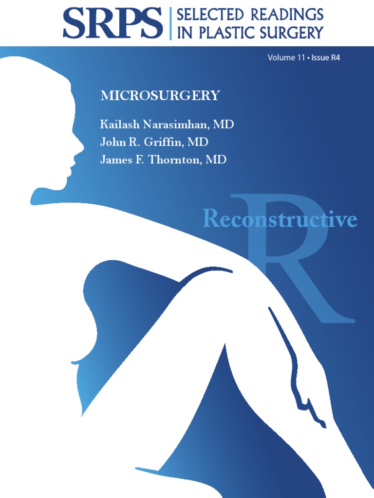 Microsurgery Selected Readings Plastic Surgery PDF Ischemia Platelet
