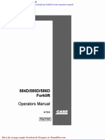 Case Forklift D Series Operators Manual