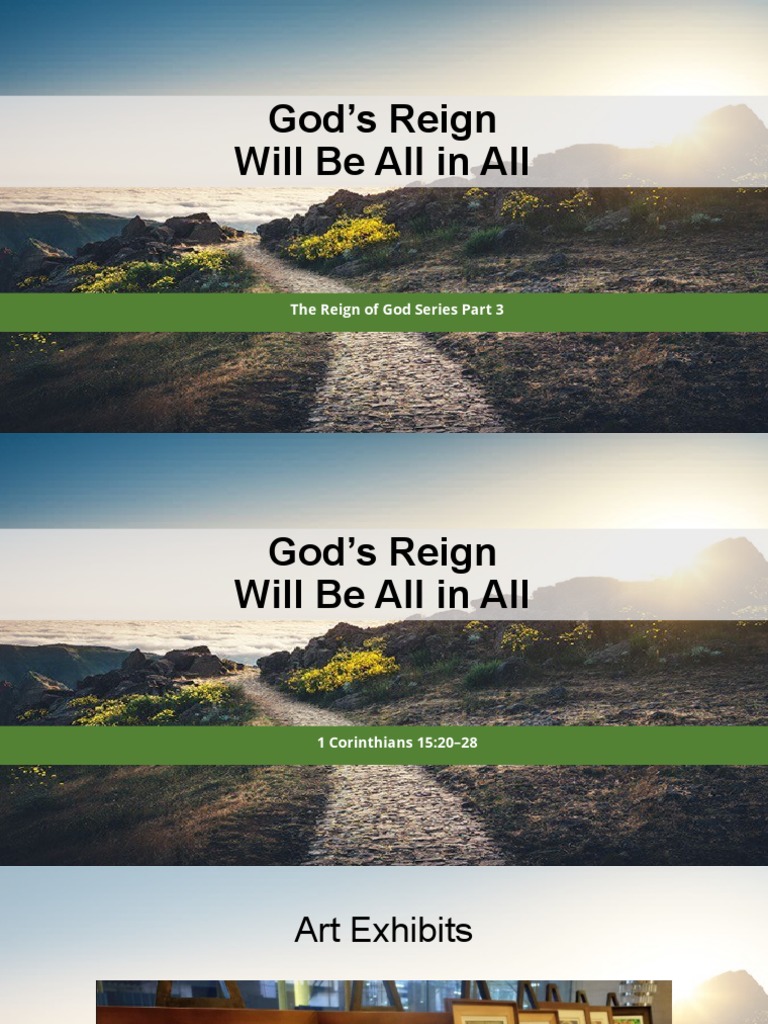 God Will Be All In All Scripture