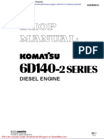 Komatsu Engine Sa6d140 2 Workshop Manuals