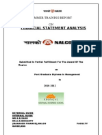Financial Statement Analysis On Nalco 09-10