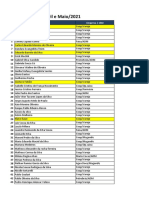 Faltas - Atividades Teoricas 2021