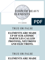 Formation of Heavy Elements