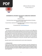 Experimental Dynamic Analysis of Laminated Composite Beams