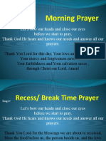 Daily Routine Prayer Grade 4 Generosity
