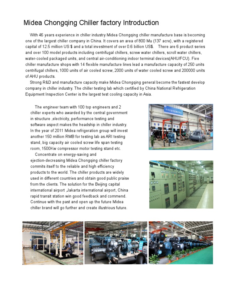 2011 Centrifugal Chiller | PDF | Heat Exchanger | Air Conditioning