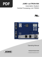 JUMO VariTRON 500 Operating Manual