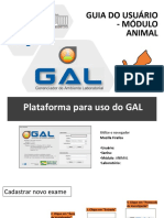 Guia de Uso Do Gal Animal - Cadastro de Amostra e Consulta de Resultados v1
