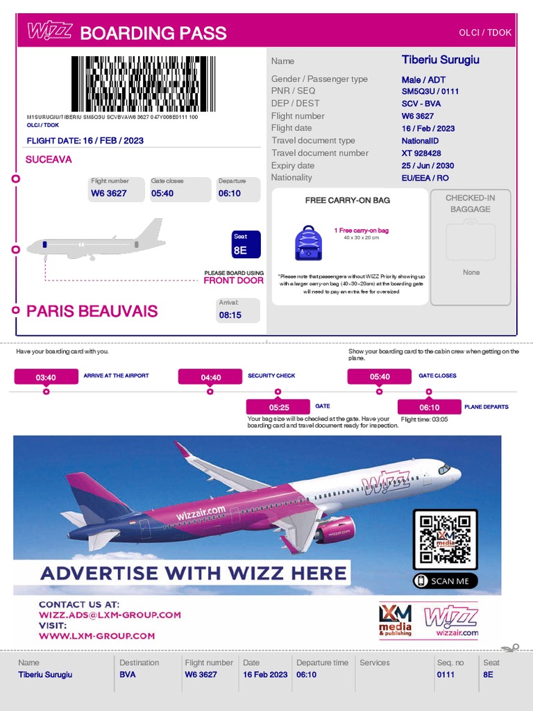 Wizz air check in baggage time new arrivals