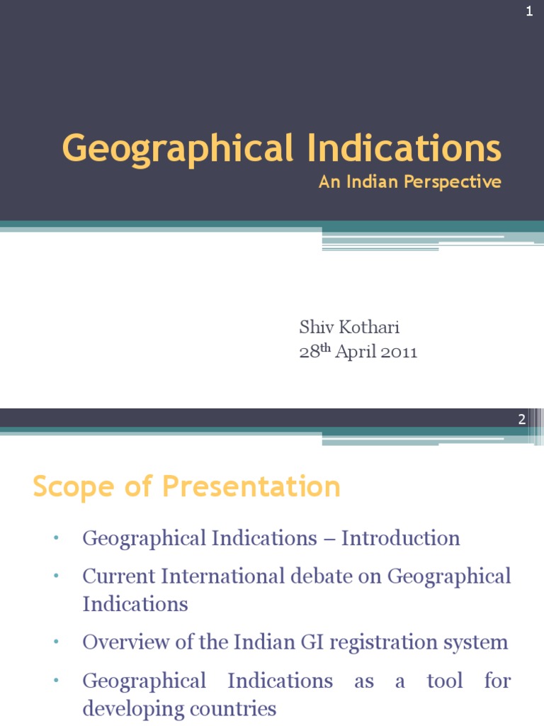 Geographical Indication | PDF | Trademark | Intellectual Property