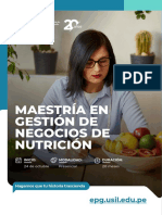 Brochure Maestria en Gestion de Negocios de Nutricion