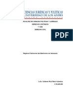 Regimen Patrimonial Del Matrimonio en Venezuela