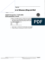 Softening Point of Bitumen (Ring and Ball Apparat Us) : Standard Method of Test For