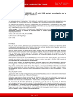 Constitution de La République Tunisienne Du 25 Juillet 2022