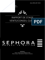 Rapport de Stage Vente - Conseil Client