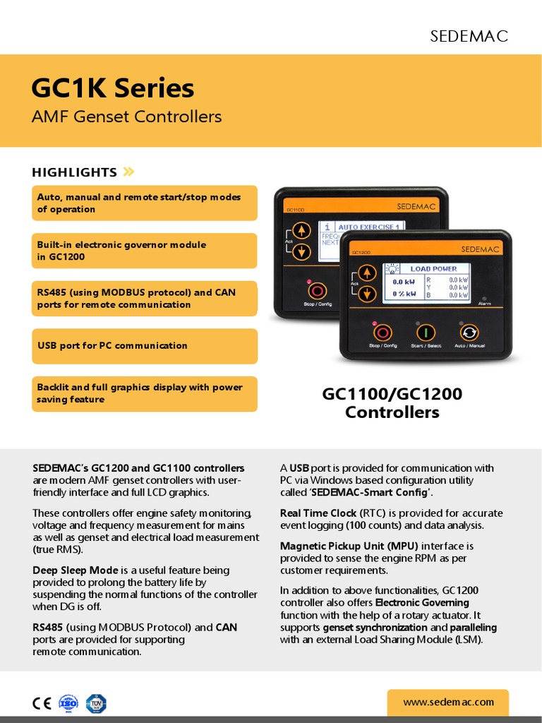 SED MAN GC1K SERIES 001 Datasheet For GC1K Series Controllers | PDF ...