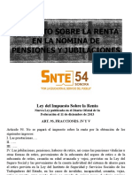 Impuesto Sobre La Renta en La Nomina de Pensiones Y Jubilaciones