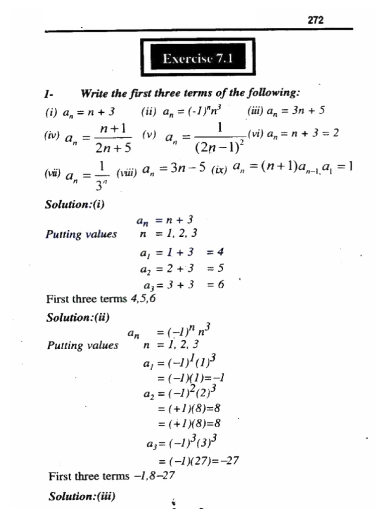 9th punjab board general math chapter 07 pdf