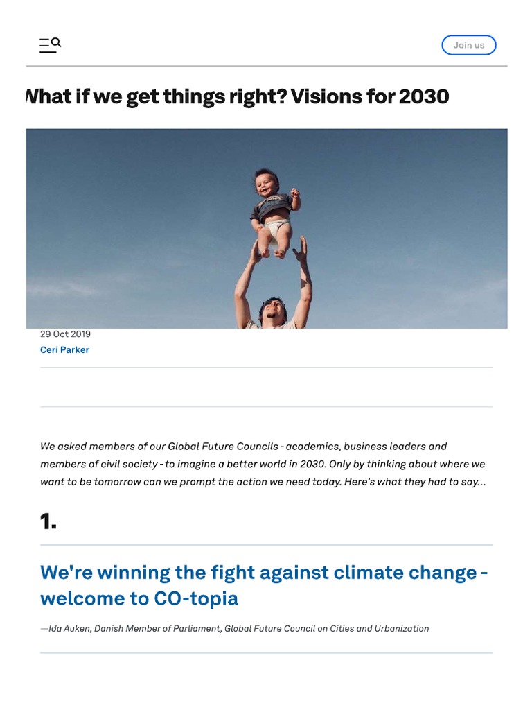 WEF 2030 Vision | PDF