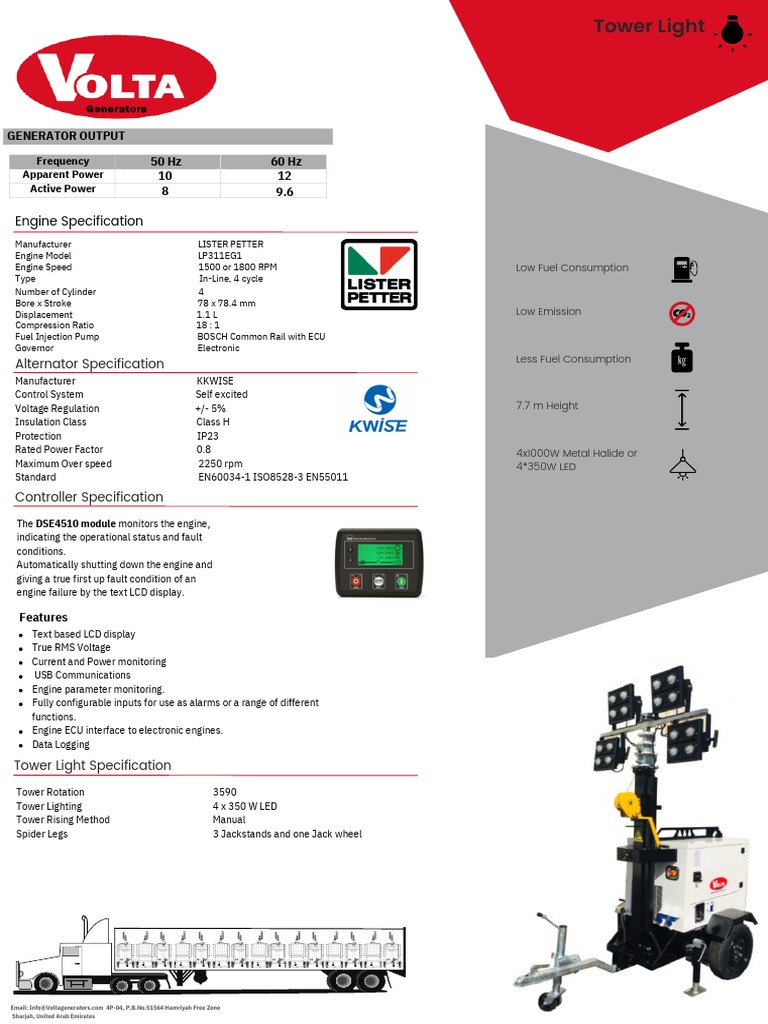 Tower Light | PDF | Engines | Electric Generator