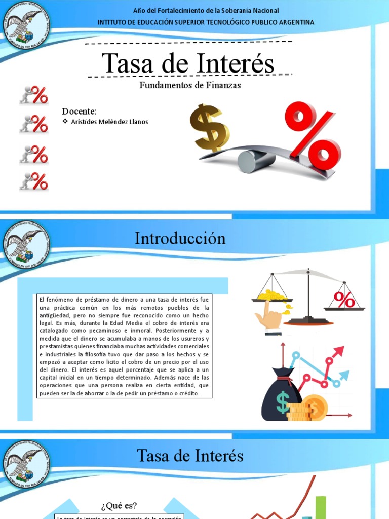 Tipos y Clases de Tasa de Interés | PDF | Interés | Tasas de interés