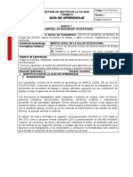 Guia N°1 de Marco Legal de La Salud Ocupacional