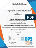 Capacitación para Personal Sanitario Sobre Vacunación Contra El COVID 19 2021-Certificado Del Curso 2686985