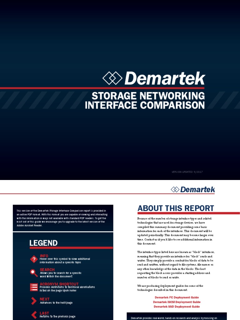 Demartek Storage Networking Interface Comparision | PDF | Optical Fiber ...
