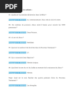 Quiz biblique : 68 questions et réponses | PDF | Évangile selon Luc | Josué