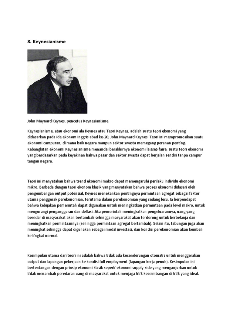Teori Keynes | PDF