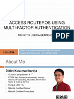 Access Routeros Using Multi-Factor