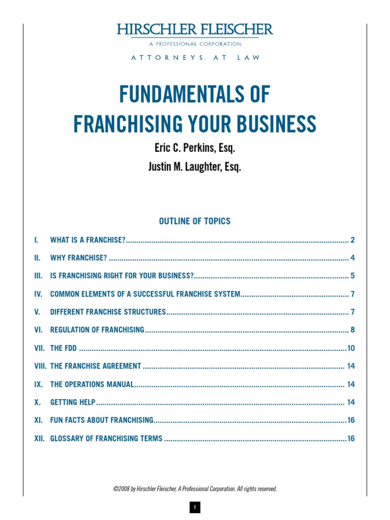 Franchising Your Business: Key Insights | PDF | Franchising | Business Law
