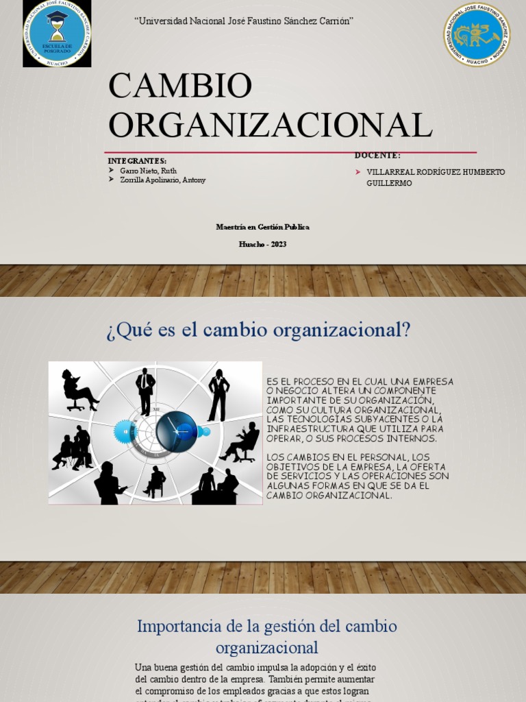 Cambio organizacional | PDF | Gestión del cambio | Economias