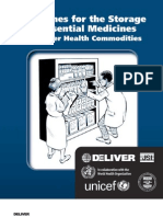 UNICEF Storage Guidelines For Essential Medicines